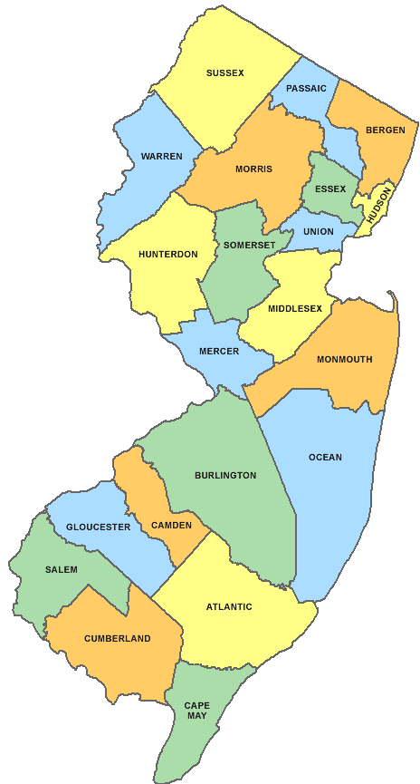 NEW JERSEY COUNTIES